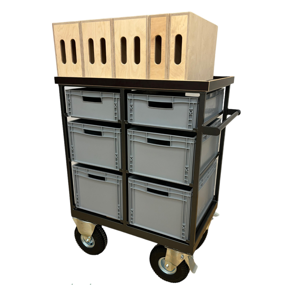 Steelfingers - Euro Box Set Cart Complete mit 6 Euroboxen