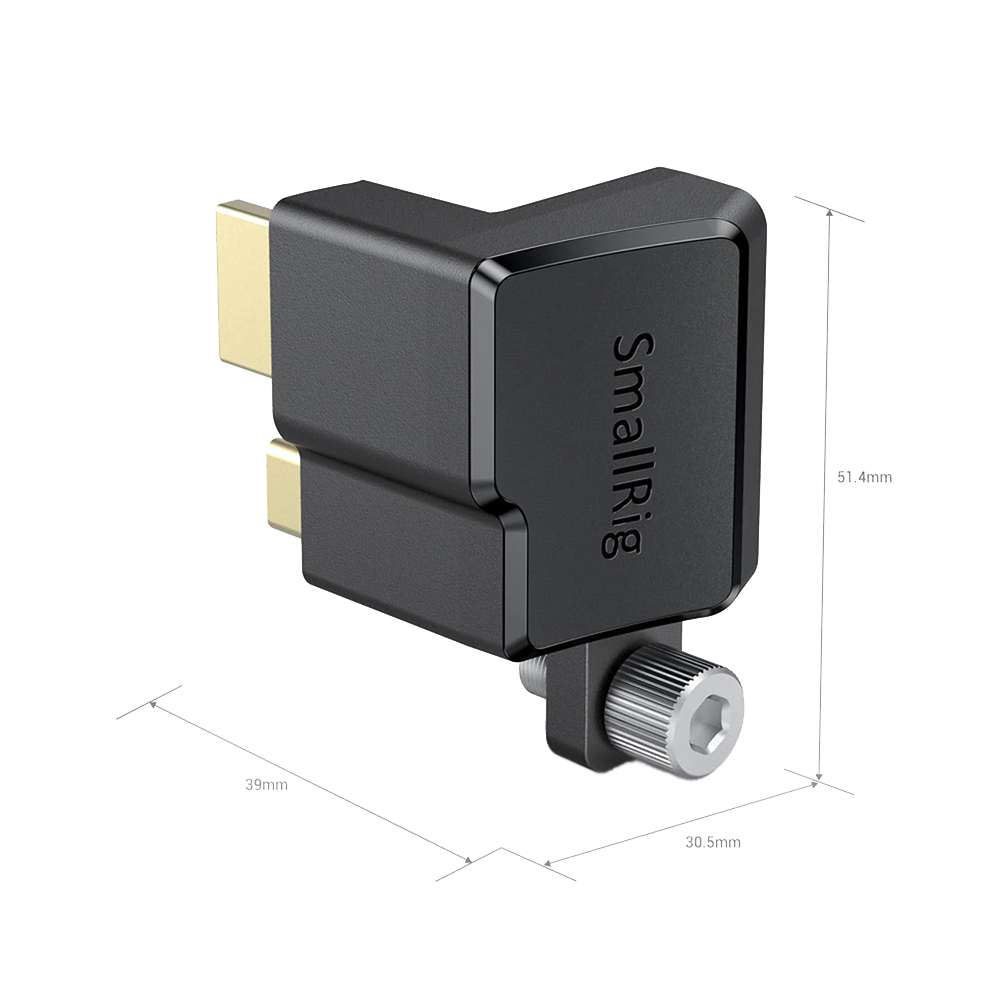 SmallRig - HDMI & Type-C Right-Angle Adapter for BMPCC 4K Camera Cage - AAA2700