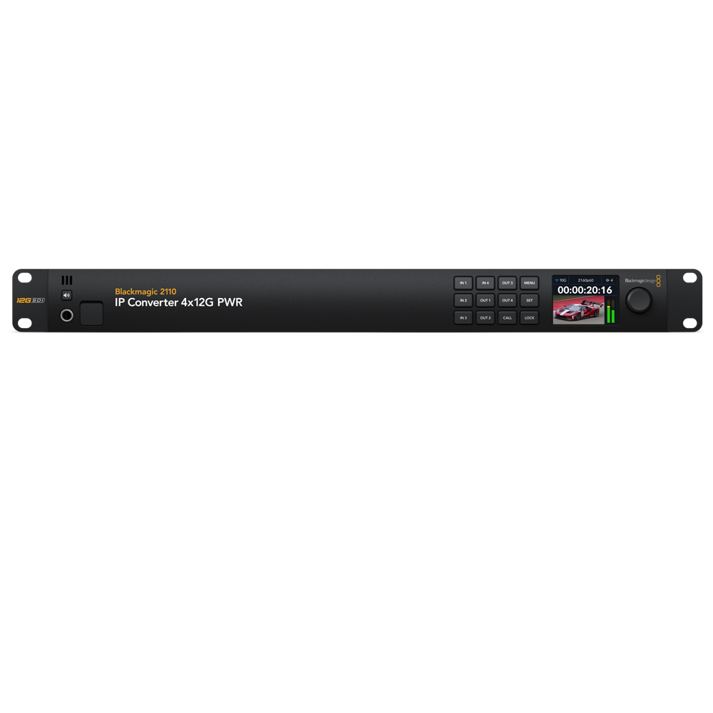 Blackmagic - 2110 IP Converter 4x12G PWR