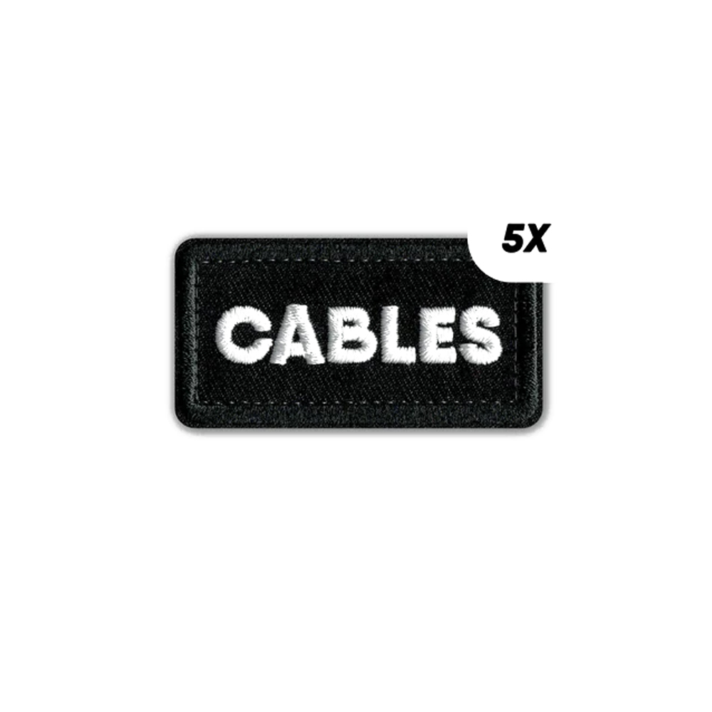 CRDBAG - Einzelpatches "CABLES" - 5 Stck