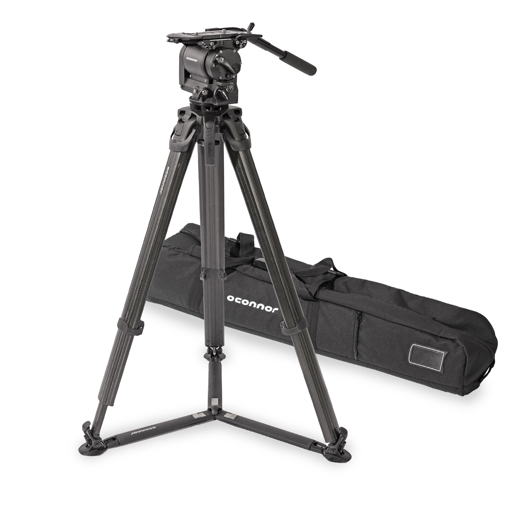 OConnor - 1040 Fluid Head & flowtech 100 Tripod mit Floor Spreader