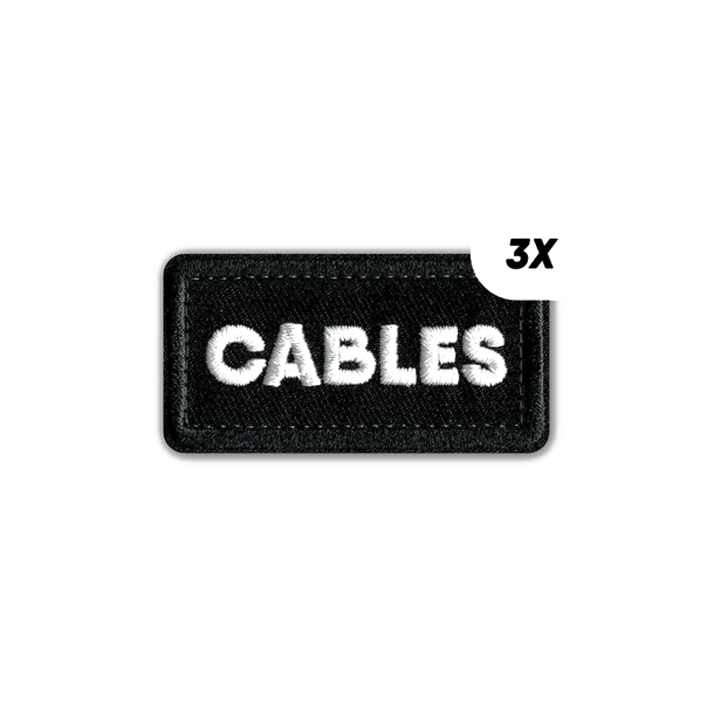 CRDBAG - Einzelpatches "CABLES" - 3 Stck