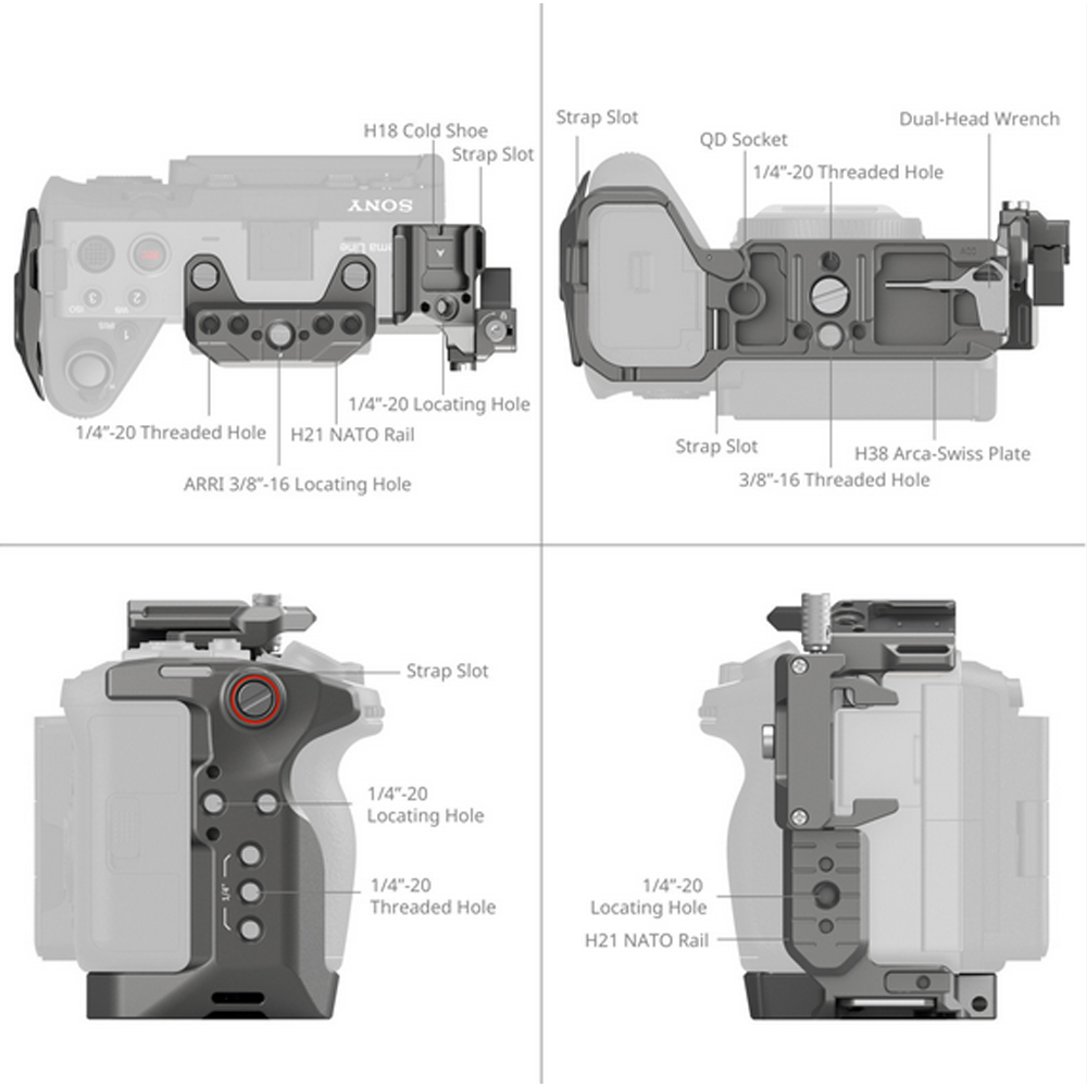 SmallRig - HawkLock Quick Release Advanced Cage Kit für FX30 / FX3 - 4771