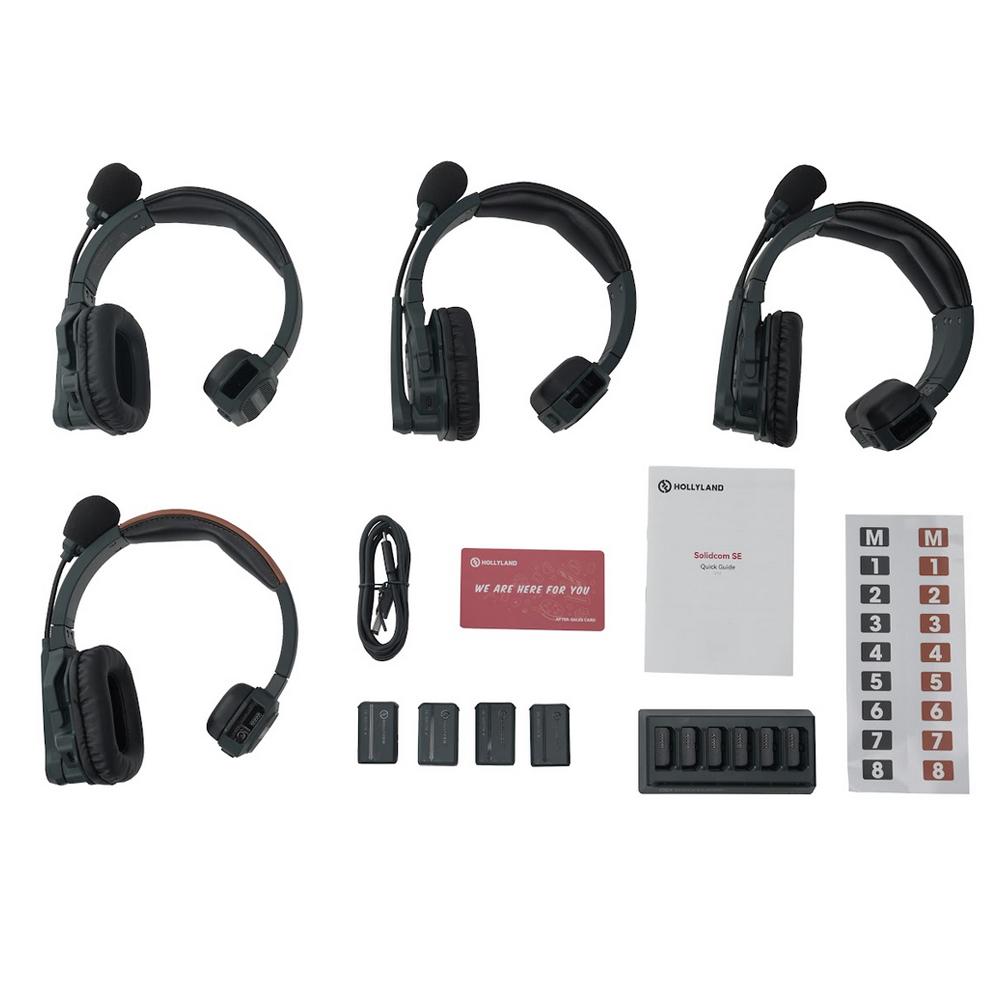 Hollyland - SOLIDCOM SE 4S Global Version (1x Master + 3x Remote Headset)